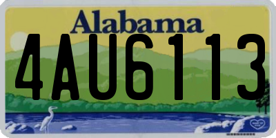 AL license plate 4AU6113