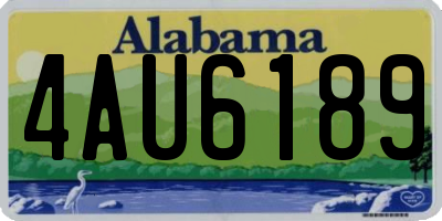AL license plate 4AU6189