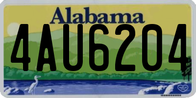 AL license plate 4AU6204