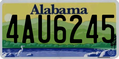 AL license plate 4AU6245