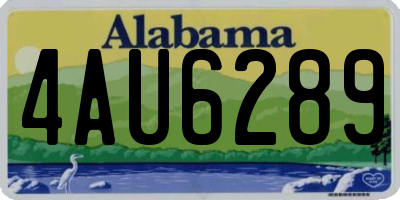 AL license plate 4AU6289