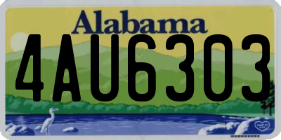 AL license plate 4AU6303