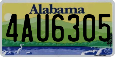 AL license plate 4AU6305