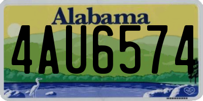 AL license plate 4AU6574