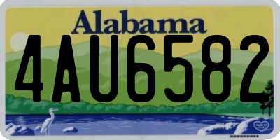 AL license plate 4AU6582