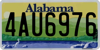 AL license plate 4AU6976