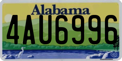 AL license plate 4AU6996