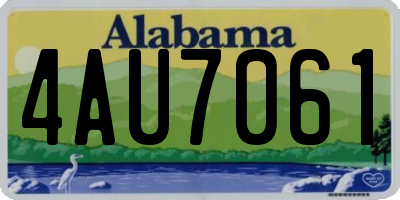 AL license plate 4AU7061