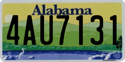 AL license plate 4AU7131