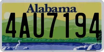 AL license plate 4AU7194