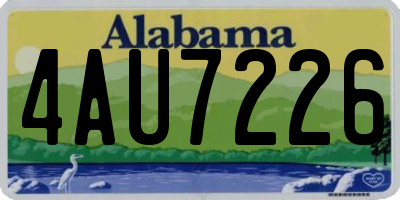 AL license plate 4AU7226