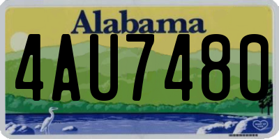 AL license plate 4AU7480