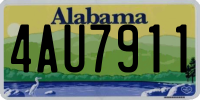 AL license plate 4AU7911
