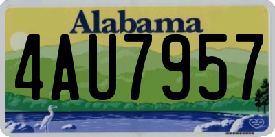 AL license plate 4AU7957