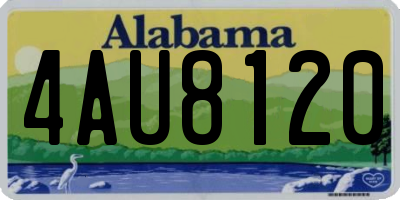 AL license plate 4AU8120