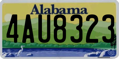 AL license plate 4AU8323