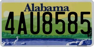 AL license plate 4AU8585