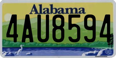 AL license plate 4AU8594
