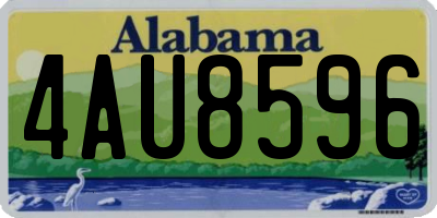 AL license plate 4AU8596