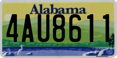 AL license plate 4AU8611