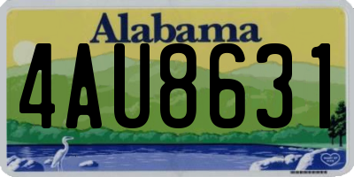 AL license plate 4AU8631