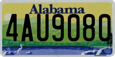 AL license plate 4AU9080
