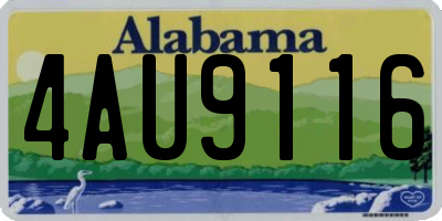 AL license plate 4AU9116