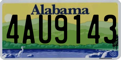 AL license plate 4AU9143