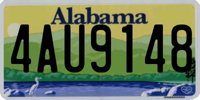 AL license plate 4AU9148