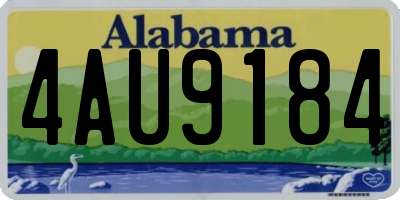 AL license plate 4AU9184