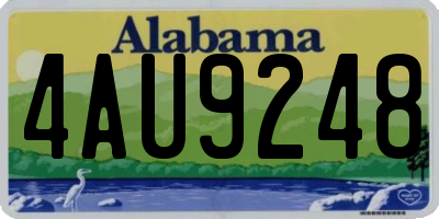 AL license plate 4AU9248