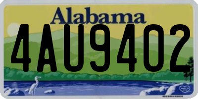 AL license plate 4AU9402