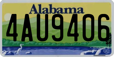 AL license plate 4AU9406