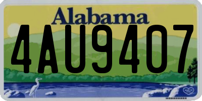 AL license plate 4AU9407