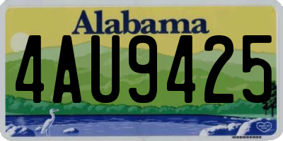 AL license plate 4AU9425