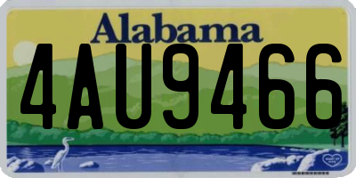 AL license plate 4AU9466