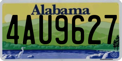 AL license plate 4AU9627