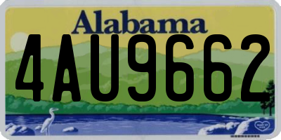 AL license plate 4AU9662