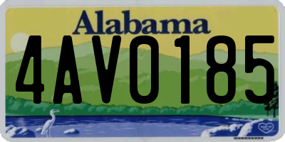 AL license plate 4AV0185