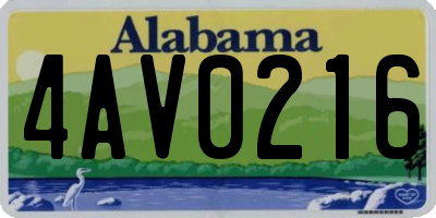 AL license plate 4AV0216