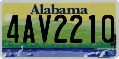 AL license plate 4AV2210