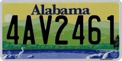 AL license plate 4AV2461