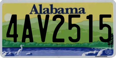 AL license plate 4AV2515