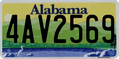 AL license plate 4AV2569