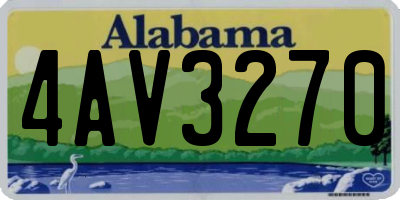 AL license plate 4AV3270