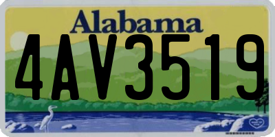 AL license plate 4AV3519