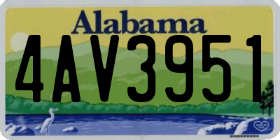 AL license plate 4AV3951