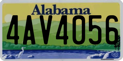AL license plate 4AV4056