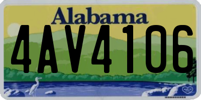 AL license plate 4AV4106
