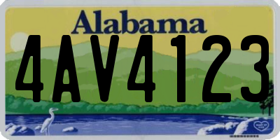 AL license plate 4AV4123